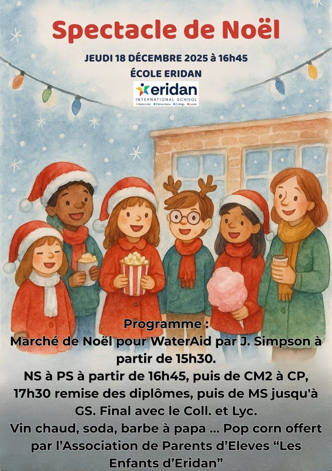 Illustration for the article : Eridan Christmas celebration on 18 December 2025